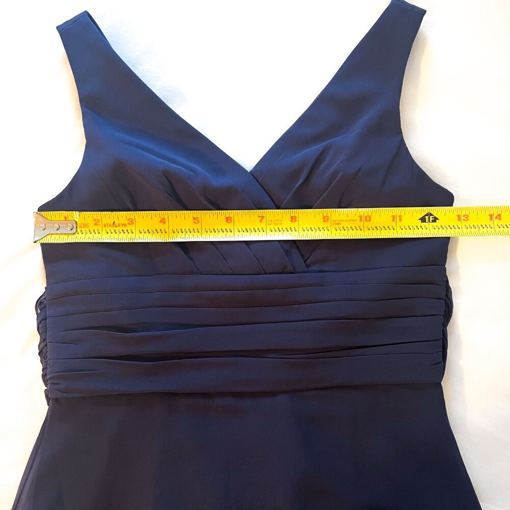 David’s bridal Marine navy junior bridesmaid dress Girls 8 - Picture 10 of 14